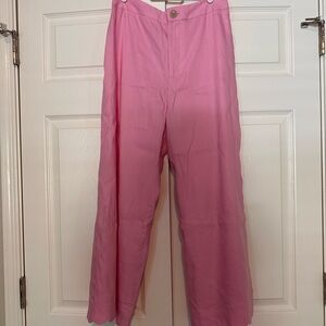 Antonio Melani Scallop Hem Linen Pants